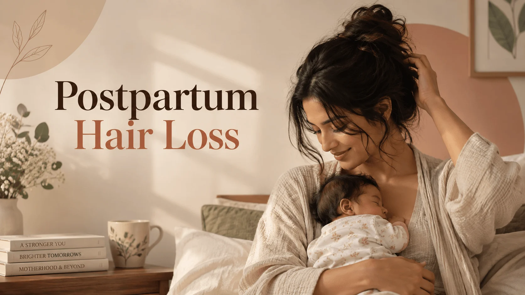Postpartum Hair Loss: When It Stops and What Actually Helps — NavPoorna journal cover